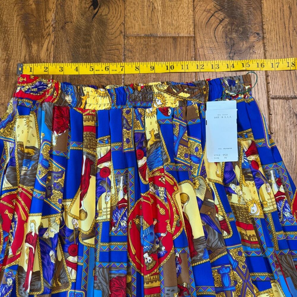 VTG 80s Pret a Porter Crest Baroque Quilted Bomber Jacket Skirt Blouse Sz 14 USA - Picture 4 of 16